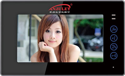 七寸彩色免提樓宇對講分機(jī) AJL-871V 黑色